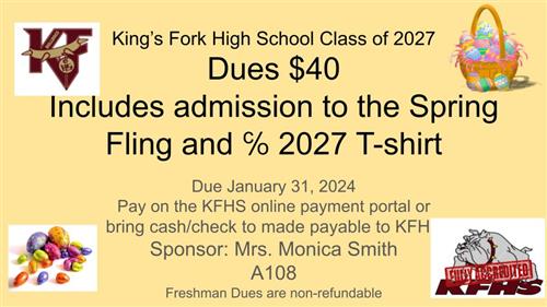 Freshman Dues